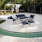 Deko Living Outdoor Wicker Patio Sofa & Ottoman Set with Adjustable Table Height COP30010 - alternate 3
